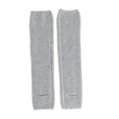 Solid-color stretch cashmere stirrup slouch socks