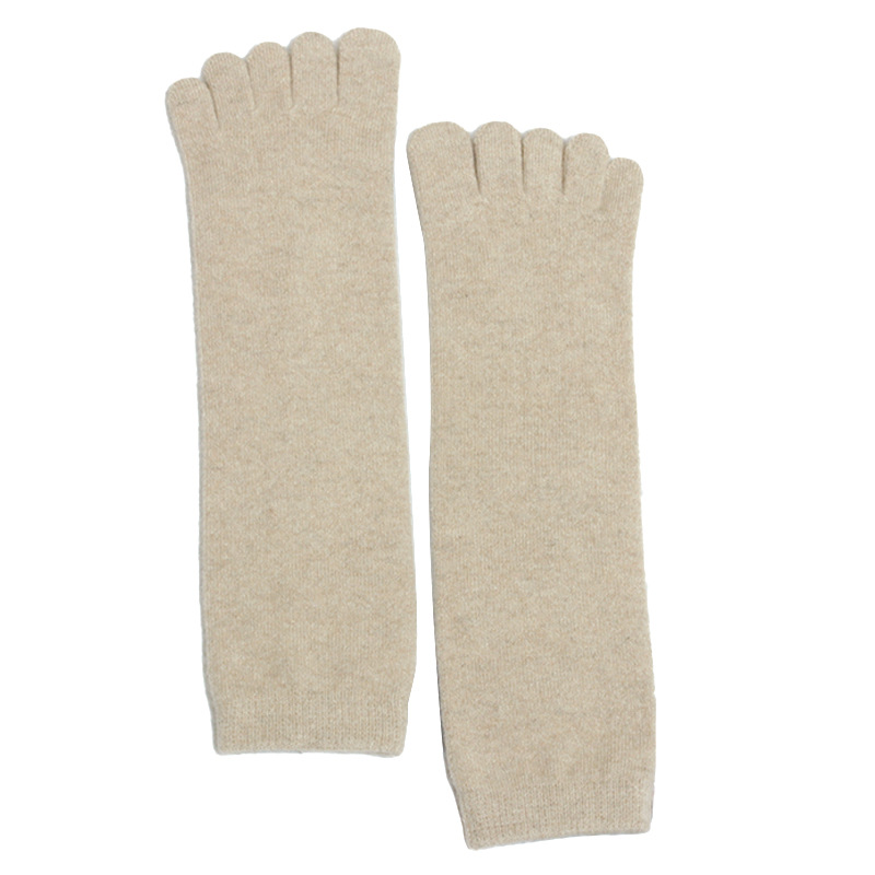 Cashmere split-toe socks